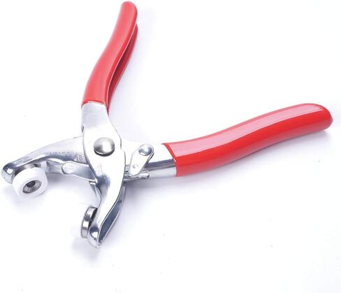 موتزو كماشة يدوية 3/8 انش، مقبض مقبض غطاء حلقة مفتوحة، كماشة كبس تثبيت، كماشة كبس من الستانلس ستيل، لخياطة الملابس والجاكيتات وملابس الجينز والشنط in Kuwait