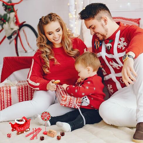 CAILESS Christmas Elf Accessories - 54Pcs Elf Doll Craft Kit Include Candy Cart, Sugar Accessories Xmas Elf Craft Accessories Gift for Kids in Kuwait