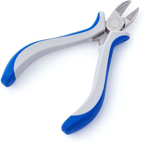 Pandahall 1 قطعة الفولاذ الكربوني المتصلب Ferronickel الجانب قطع سلاسل الذاكرة سلك القاطع مفيد كماشة قطع المجوهرات 4.52x2.28 بوصة in Kuwait