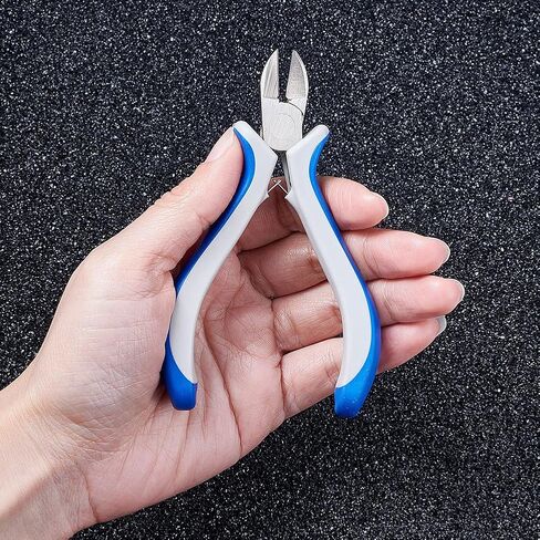 Pandahall 1 قطعة الفولاذ الكربوني المتصلب Ferronickel الجانب قطع سلاسل الذاكرة سلك القاطع مفيد كماشة قطع المجوهرات 4.52x2.28 بوصة in Kuwait