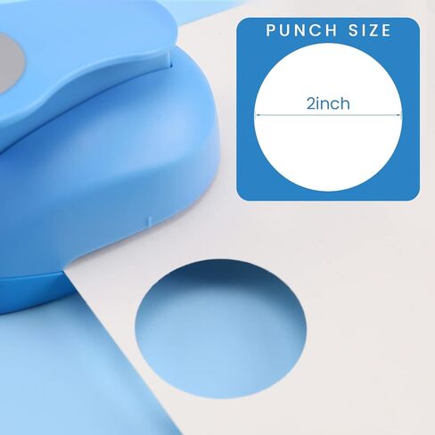 MyArTool Circle Paper Punch, 2 Inch Circle Punches for Paper Crafts, 50mm Circle Hole Punch for Making Scrapbook Pages, Memory Books, Card Making, Journals, Gift Tags, Homemade Confetti in Saudi Arabia