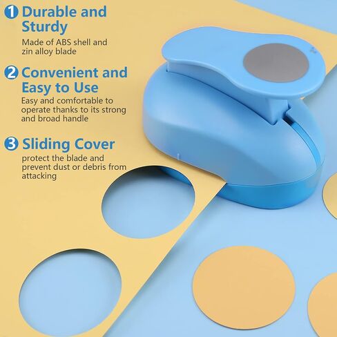 MyArTool Circle Paper Punch, 2 Inch Circle Punches for Paper Crafts, 50mm Circle Hole Punch for Making Scrapbook Pages, Memory Books, Card Making, Journals, Gift Tags, Homemade Confetti in Saudi Arabia