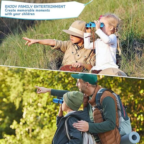 Kizplays Binoculars for Kids,8x21 Binoculars Toys for Boys Girls,Shockproof Compact Kids Binoculars for Bird Watching, Hiking, Camping, 3-12 Years Boys in Kuwait