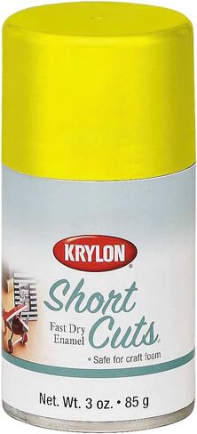 Krylon KSCB028 Short Cuts Brush-On Paint, 1-Ounce, Flat Black in Kuwait