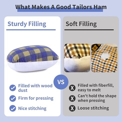 MOLIGOU Tailors Ham, Pressing Tool for Ironing, Sewing Ham for Dart, Sleeve, Curved Seam in Kuwait
