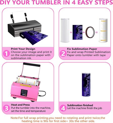 آلة ضغط حراري بهلوان 30 أونصة، كوب 110 فولت وضغط حراري لكوب 30 أونصة 20 أونصة 16 أونصة 15 أونصة 11 أونصة نقل التسامي للكوب المستقيم النحيف، أكواب ضغط حراري مع شريط وقفازات مقاومة للحرارة in Kuwait