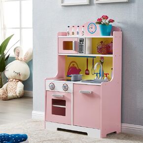 مجموعة المطبخ الخشبية للأطفال من HILIROOM HILIROOM، لعب المطبخ مع ملحقات المطبخ، بما في ذلك أواني الطبخ والمقالي، وأدوات الطبخ، مجموعة لعب المطبخ التظاهري للأعمار من 3 سنوات فما فوق للأولاد والبنات in Kuwait