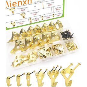 25 Pack Heavy Duty Picture Hangers Hardware 30lbs, Picture Hooks, Professional Picture Hanging Hooks with Nails for Picture Frame, Office Pictures, Canvas, Clock Q-O-010-30Lbs