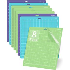 Gwybkq Cutting Mat for Cricut Maker 3/Maker/Explore 3/Air 2/Air/One 8 Pack 12x12 Cut Pads Replacement Accessories Adhesive Sticky Green Cricket Standard Card in Kuwait