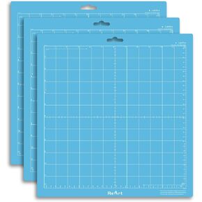 ReArt Cutting Mat Variety 6 Packs for Silhouette Cameo 4/3/2/1 - Strong Grip, Standard Grip, Light Grip, 12in x 12in x 3 Packs, 12in x 24in x 3 Packs.