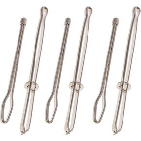 RMISODO 6 Pieces Easy Pull Bodkin Needle Threader Tweezer Metal Bodkin Ribbon Weaving Tool for Elastic Threading Sewing Machine in Kuwait