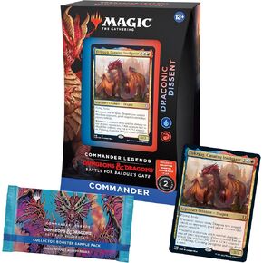 Magic: The Gathering Commander Legends: Battle for Baldur’s Gate Commander Deck – Draconic Dissent + Collector Booster Sample Pack in Kuwait