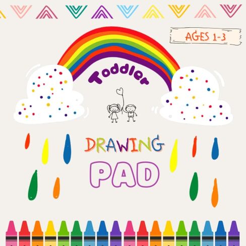 Toddler Drawing Pad Book Ages 1-3: Blank paper notebook for kids and toddlers to enjoy drawing writing and coloring in Saudi Arabia