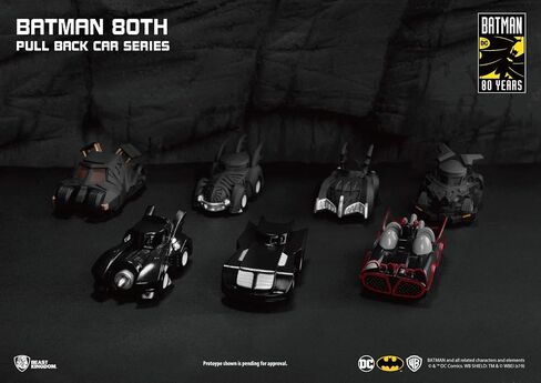 Beast Kingdom Batman 80th Anniversary Series Batmobile 1992 Animated Series Version Pull Back Car, Multicolor in Saudi Arabia