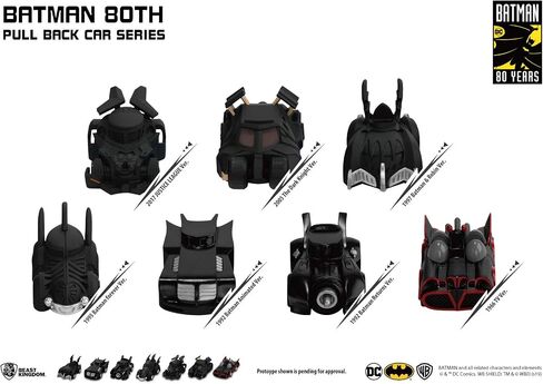 Beast Kingdom Batman 80th Anniversary Series Batmobile 1992 Animated Series Version Pull Back Car, Multicolor in Saudi Arabia