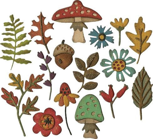 Sizzix Thinlits Dies Funky Foliage by Tim Holtz, 16-Pack, us:one size, Multicolor in Saudi Arabia