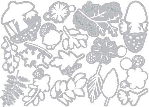 Sizzix Thinlits Dies Funky Foliage by Tim Holtz, 16-Pack, us:one size, Multicolor in Saudi Arabia