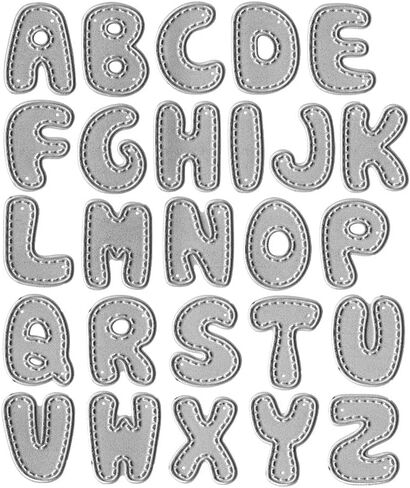 Metal Capital 26 Alphabet Cutting Dies, Spelling Letter Number Die Cuts for Card Making Stencil Embossing Tool Scrapbooking DIY Etched Craft Dies in Kuwait