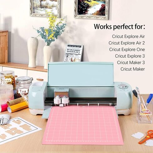 Gwybkq Cutting Mat 12x12 for Cricut 8 Packs Variety Explore Air 2/Air/One/Maker Sticky (Light,Standard,Strong,Fabric) Grip Non-Slip Durable Mats in Kuwait