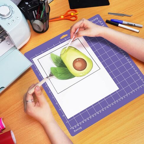 Gwybkq Cutting Mat 12x12 for Cricut 8 Packs Variety Explore Air 2/Air/One/Maker Sticky (Light,Standard,Strong,Fabric) Grip Non-Slip Durable Mats in Kuwait