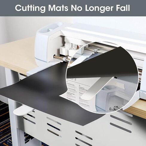 موسع صينية تمديد لينينك متوافق مع صانع Cricut 1/3، شماعة حامل موسع حصيرة القطع مقاس 12 بوصة × 24 بوصة و12 بوصة × 12 بوصة باللون الأبيض in Kuwait