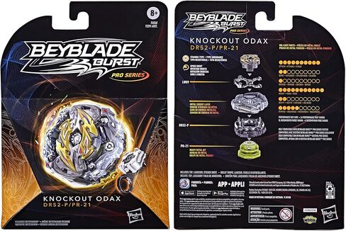 Beyblade Burst Pro Series Knockout Odax Spinning Top Starter Pack - Stamina Type Battling Game Top with Launcher Toy in Kuwait