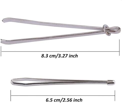 RMISODO 6 Pieces Easy Pull Bodkin Needle Threader Tweezer Metal Bodkin Ribbon Weaving Tool for Elastic Threading Sewing Machine in Kuwait