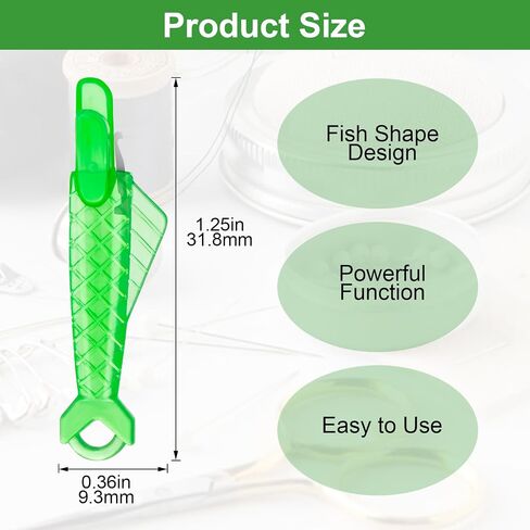 PAGOW Sewing Needle Inserters, Fish Type Needle Threaders for Hand Sewing, Quick Sewing Threader Needle DIY Tool for Small Eyes, Embroidery Floss, Sewing Plastic Wire Loop (1 1/4 Inch) 30 PCS in Kuwait