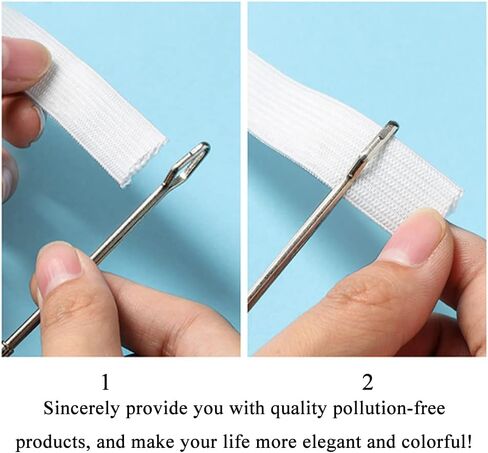 HAHIYO 3Pcs 10.5inches Stainless Steel Drawstring Threader Sewing Loop Turner Hook with Latch Sewing Needle Inserter Threader Needle for Drawstring Replacement DIY Tool in Hoody Jacket Swim Trunk Pant in Kuwait