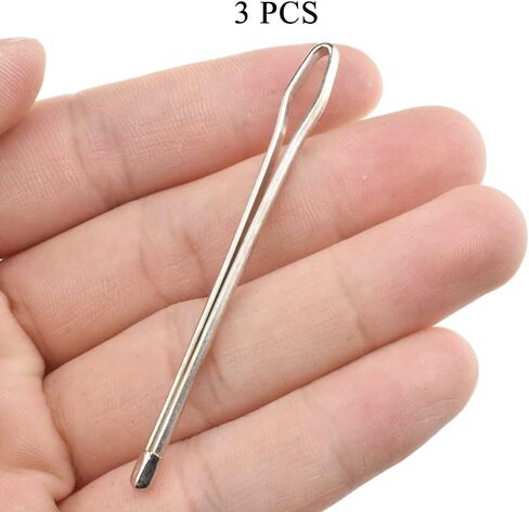 HAHIYO 3Pcs 10.5inches Stainless Steel Drawstring Threader Sewing Loop Turner Hook with Latch Sewing Needle Inserter Threader Needle for Drawstring Replacement DIY Tool in Hoody Jacket Swim Trunk Pant in Kuwait