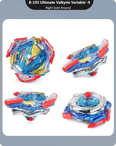 Desamvap Bey Battling Tops Burst SuperKing Booster B-163 Brave Valkyrie EV' 2A مع قاذفة Bey Blade وGrip Battle Game Set Right Spin DB Layer System Gyro Toys Set هدايا للأطفال الأطفال الأولاد in Kuwait