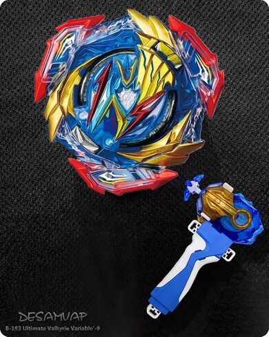 Desamvap Bey Battling Tops Burst SuperKing Booster B-163 Brave Valkyrie EV' 2A مع قاذفة Bey Blade وGrip Battle Game Set Right Spin DB Layer System Gyro Toys Set هدايا للأطفال الأطفال الأولاد in Kuwait