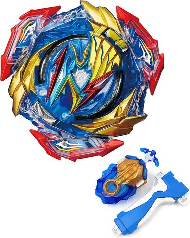 Desamvap Bey Battling Tops Burst SuperKing Booster B-163 Brave Valkyrie EV' 2A مع قاذفة Bey Blade وGrip Battle Game Set Right Spin DB Layer System Gyro Toys Set هدايا للأطفال الأطفال الأولاد in Kuwait