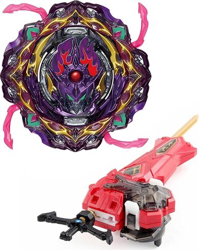 Desamvap Bey Battling Tops Burst SuperKing Booster B-163 Brave Valkyrie EV' 2A مع قاذفة Bey Blade وGrip Battle Game Set Right Spin DB Layer System Gyro Toys Set هدايا للأطفال الأطفال الأولاد in Kuwait