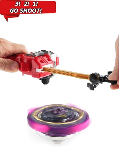 Desamvap Bey Battling Tops Burst SuperKing Booster B-163 Brave Valkyrie EV' 2A مع قاذفة Bey Blade وGrip Battle Game Set Right Spin DB Layer System Gyro Toys Set هدايا للأطفال الأطفال الأولاد in Kuwait