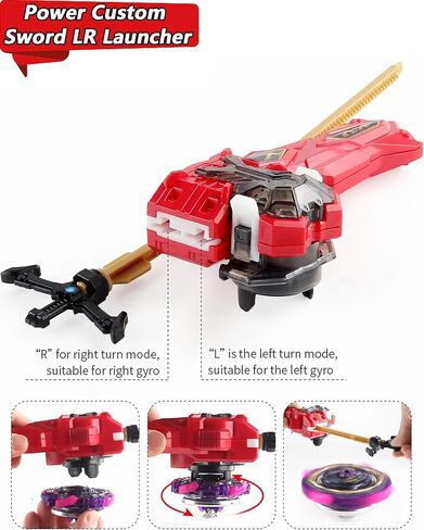 Desamvap Bey Battling Tops Burst SuperKing Booster B-163 Brave Valkyrie EV' 2A مع قاذفة Bey Blade وGrip Battle Game Set Right Spin DB Layer System Gyro Toys Set هدايا للأطفال الأطفال الأولاد in Kuwait