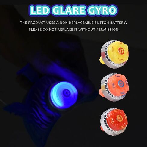 لعبة الدوران العلوية، 4 ألعاب جيروسكوبية مضيئة، 4 قاذفات، مع ملعب قتالي، لعبة قتال علوية كلاسيكية على طراز المدرسة القديمة للأطفال من سن 6 سنوات فما فوق، لعبة معركة علوية ممتعة لحفلات أعياد الميلاد (أحمر) in Kuwait
