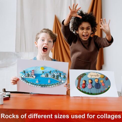ماركدانج 25 قطعة من الصخور للرسم 13 قطعة 0.5-1 انش، 5 قطع 1-2 انش، 5 قطع 2-3 انش و2 قطعة 3-4 انش صخور نهرية للرسم على الصخور الطبيعية المسطحة والناعمة للرسم للاطفال والكبار هدية حرفية in Kuwait