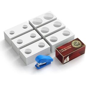 حامل العملات المعدنية من الورق المقوى CH01،300 قطعة من TOMLOV، 6 أحجام من العملات المعدنية للمجمعين، تتضمن دباسة صغيرة، مجموعة عملات ورقية من الورق للعملات المعدنية للبنس/الدايم/النيكل/الربع/نصف دولور/دولور/دولور الفضية in Kuwait