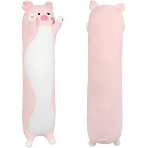 achwishap خنزير أفخم وسادة 19.6"، خنزير وردي محشوة الحيوان، وسادة قطيفة جميلة، لطيف خنزير النوم المعانقة الجسم الوسائد، وسادة الحبيبة لعبة هدية في عيد ميلاد أو عيد الميلاد للأطفال والفتيان والفتيات in Kuwait