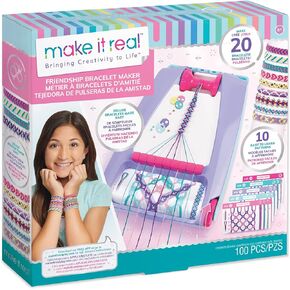 Make It Real: Friendship Bracelet Maker, Make up to 20 Bracelets, 100 Different Pieces to Choose from, for Ages 8 and up in Saudi Arabia