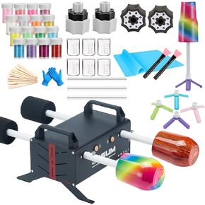 6 Cup Turner for Crafts Tumbler,Multi Tumbler Spinner Machine Kit,Tumbler Turner DIY Glitter Epoxy Resin Tumblers in Kuwait