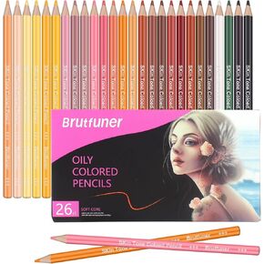 مجموعة أقلام رصاص ملونة من SwiftBuyo 72 لونًا للبشرة، أقلام رصاص ملونة تعتمد على الزيت لتلوين رسم وتظليل الرسم للبالغين، أقلام تلوين احترافية لوازم فنية للفنانين البالغين والمبتدئين والأطفال in Kuwait