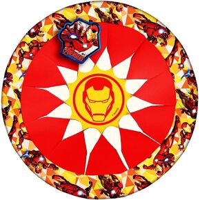 JA-RU Marvel Soft & Safe Frisbee Throwing Disc 12" (1 Spiderman Disc) Spiderman Hulk & Iron Man Flying Discs for Kids Boy Toys. Fidget Beach Pool Outdoor Outside Toys Family Game A-6827-1