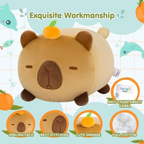 Mewaii Black Cat Plush Kawaii Plushies, Ultra-Soft Feel, 8 in in Kuwait