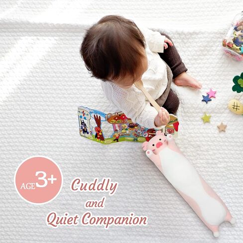 achwishap خنزير أفخم وسادة 19.6"، خنزير وردي محشوة الحيوان، وسادة قطيفة جميلة، لطيف خنزير النوم المعانقة الجسم الوسائد، وسادة الحبيبة لعبة هدية في عيد ميلاد أو عيد الميلاد للأطفال والفتيان والفتيات in Kuwait