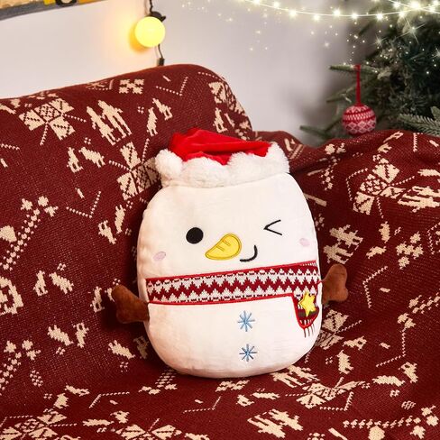 12-Inch Polar Bear Plush Pillow, Polar Bear Stuffed Animal Toy with Scarf, White Bear Plush Throw Pillow for Kids Teens Home Decor in Kuwait