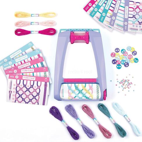 Make It Real: Friendship Bracelet Maker, Make up to 20 Bracelets, 100 Different Pieces to Choose from, for Ages 8 and up in Saudi Arabia