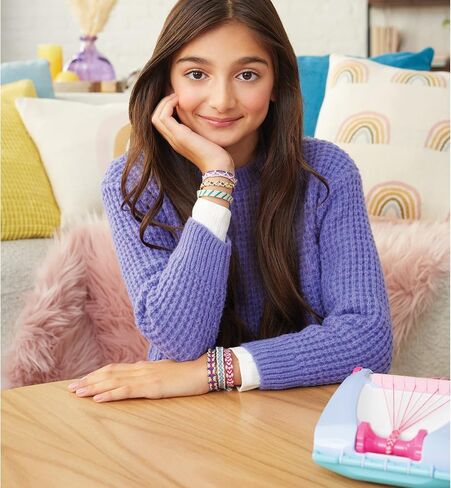 Make It Real: Friendship Bracelet Maker, Make up to 20 Bracelets, 100 Different Pieces to Choose from, for Ages 8 and up in Saudi Arabia