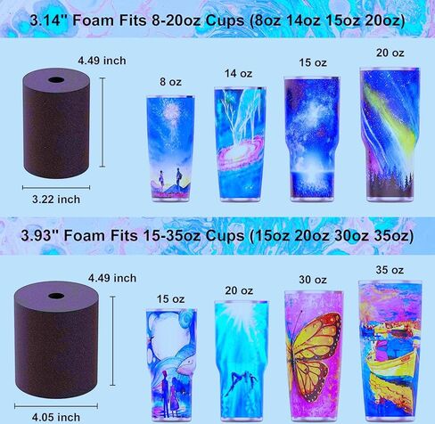 4X كوب تقليب للحرف اليدوية، كوب دوار، مسحوق لامع، مجموعة راتنجات الإيبوكسي للأكواب للمبتدئين (4X-أسود) in Kuwait